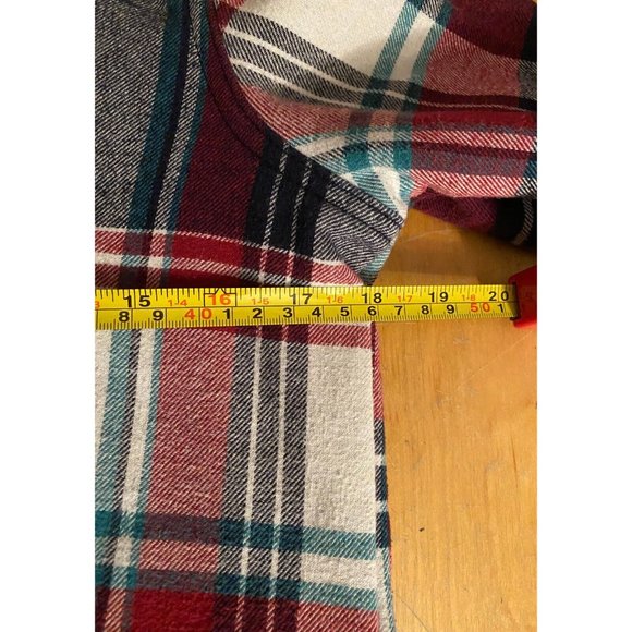 Orvis Womens S Plaid Flannel Lined Tartan Plaid Shirt Jacket Snap Western - Picture 6 of 8